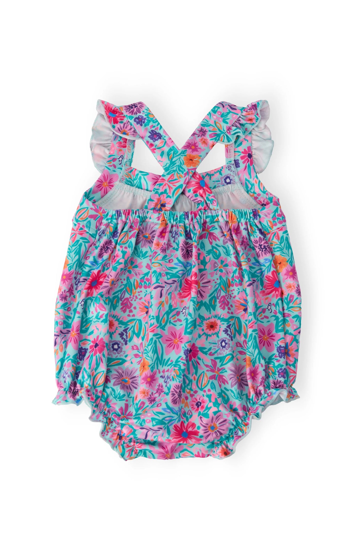 Flower garden bubble romper