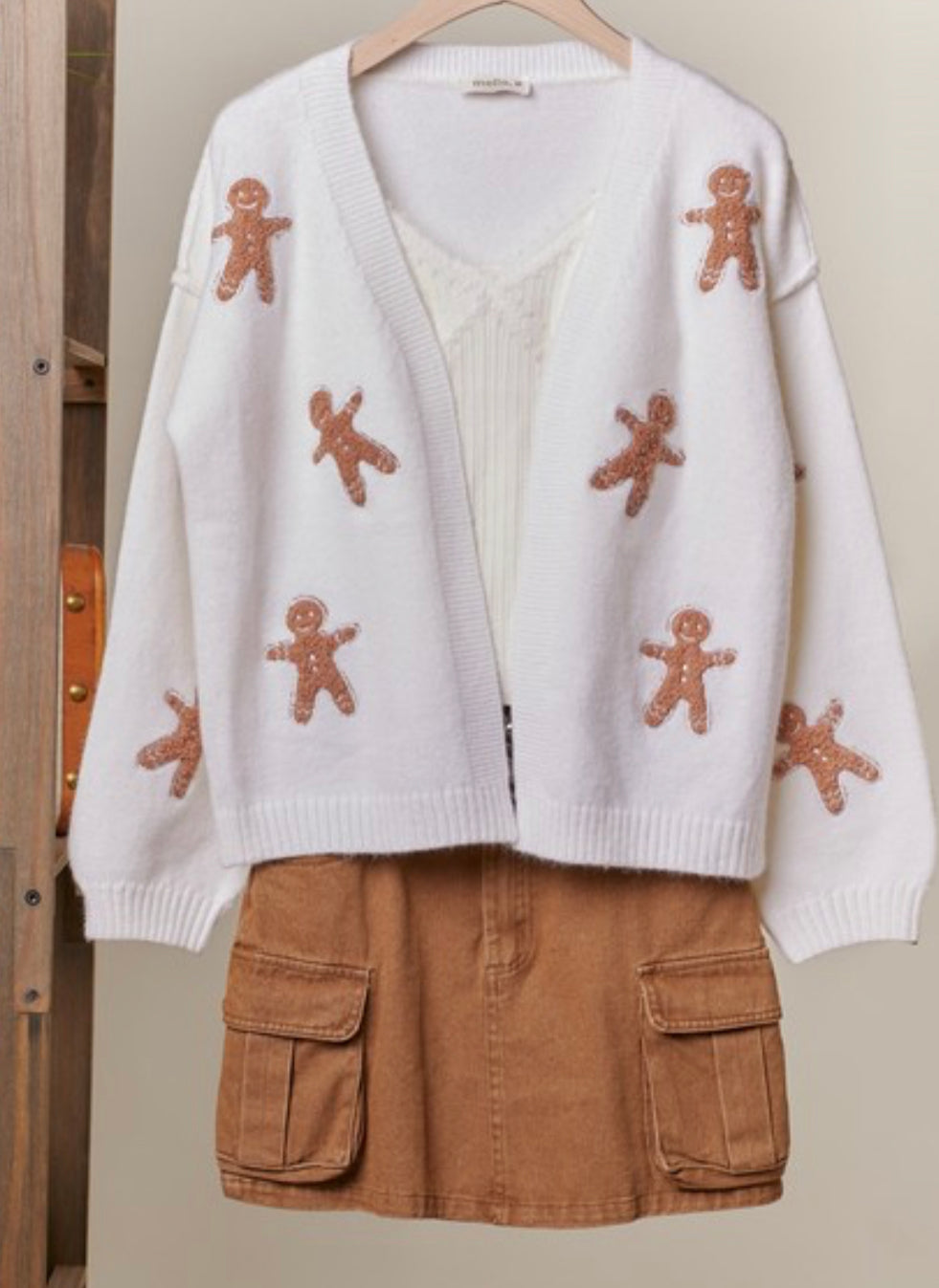 Vintage gingerbread cardigan