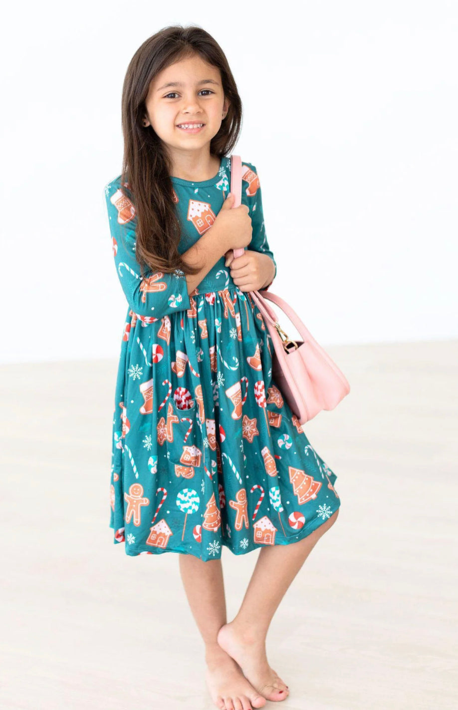 Gingerbread pocket twirl dress