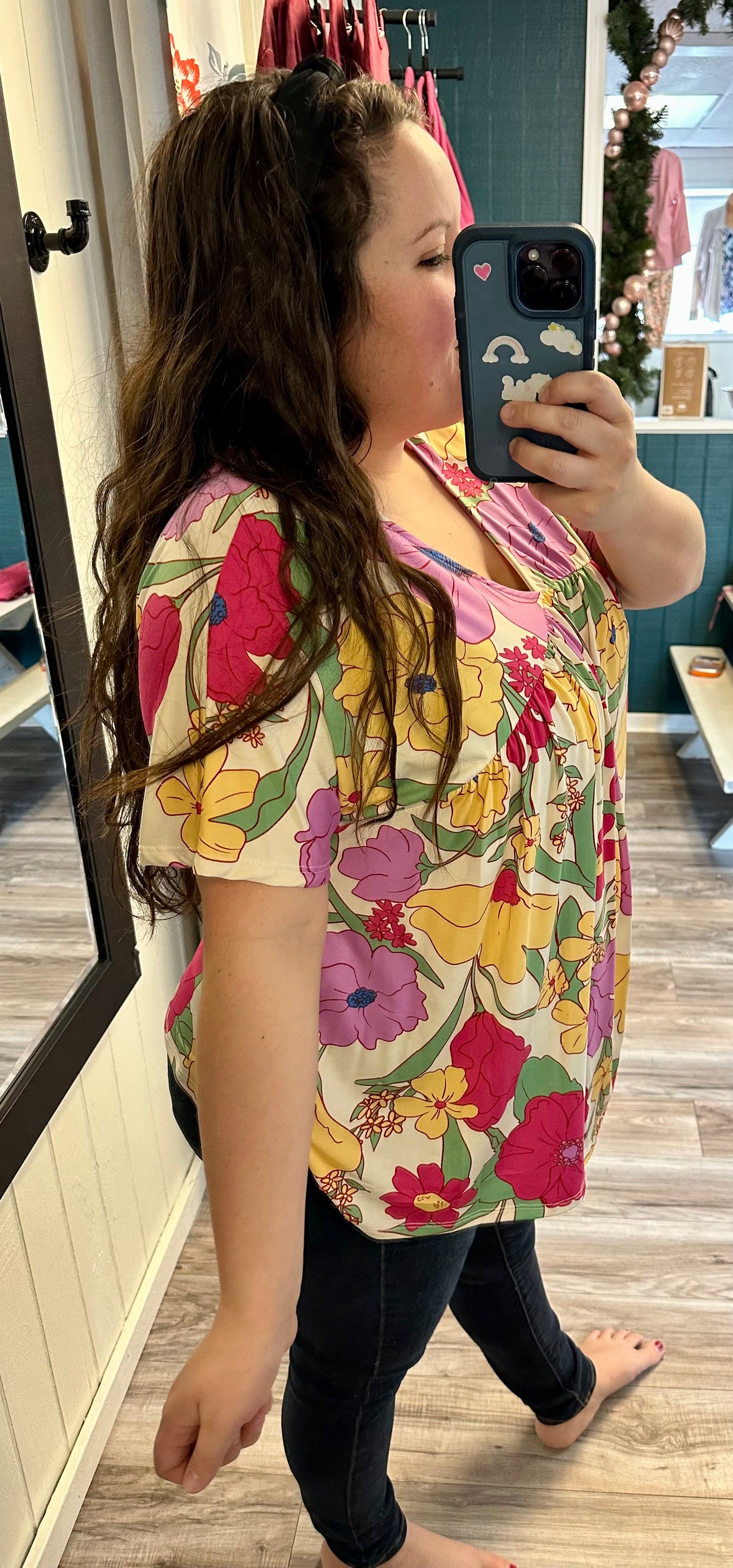 Forever flowy floral top