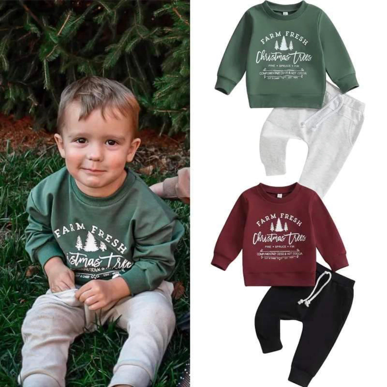 Tree farm set (green)