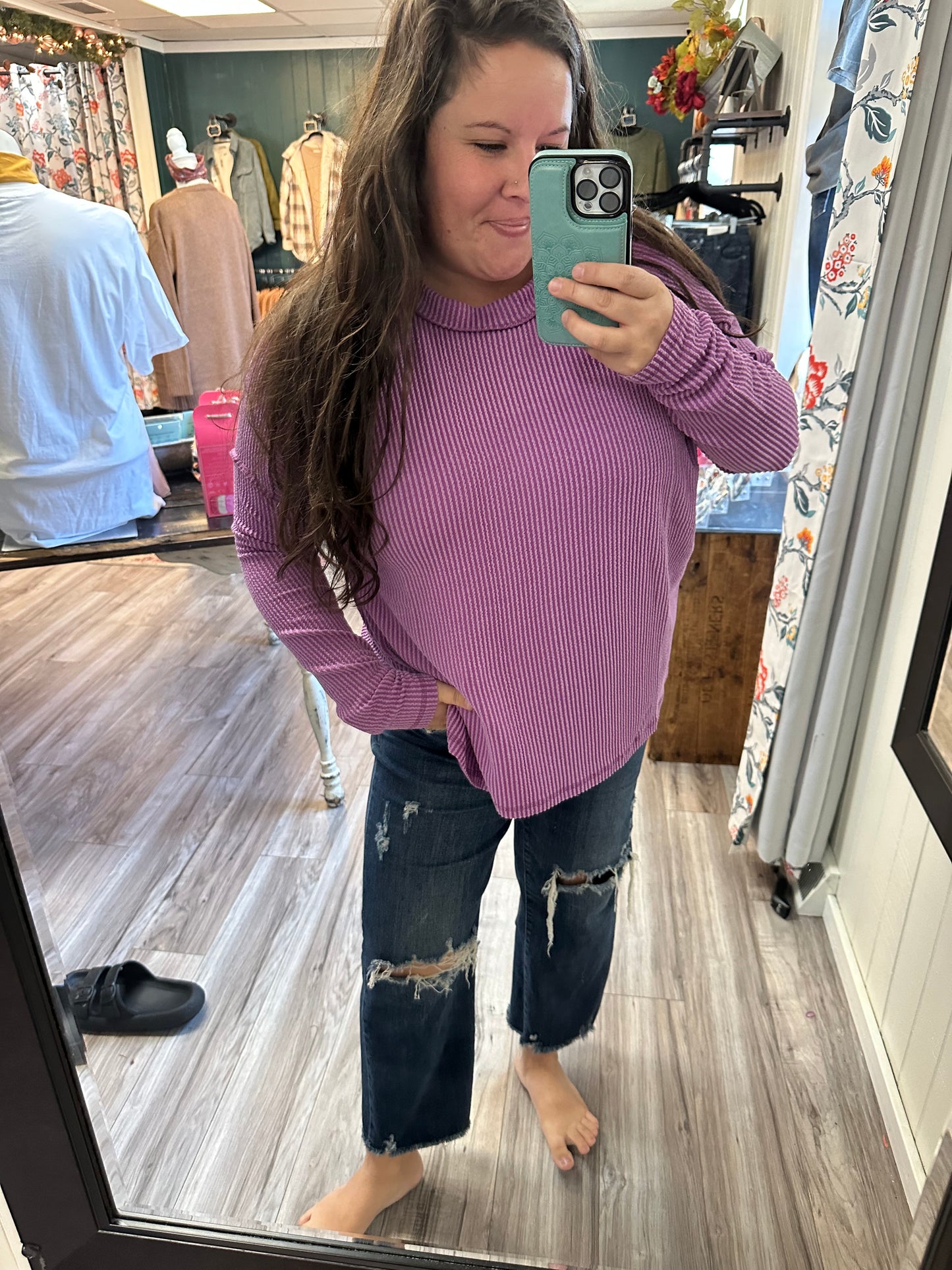 Your favorite ribbed long sleeve