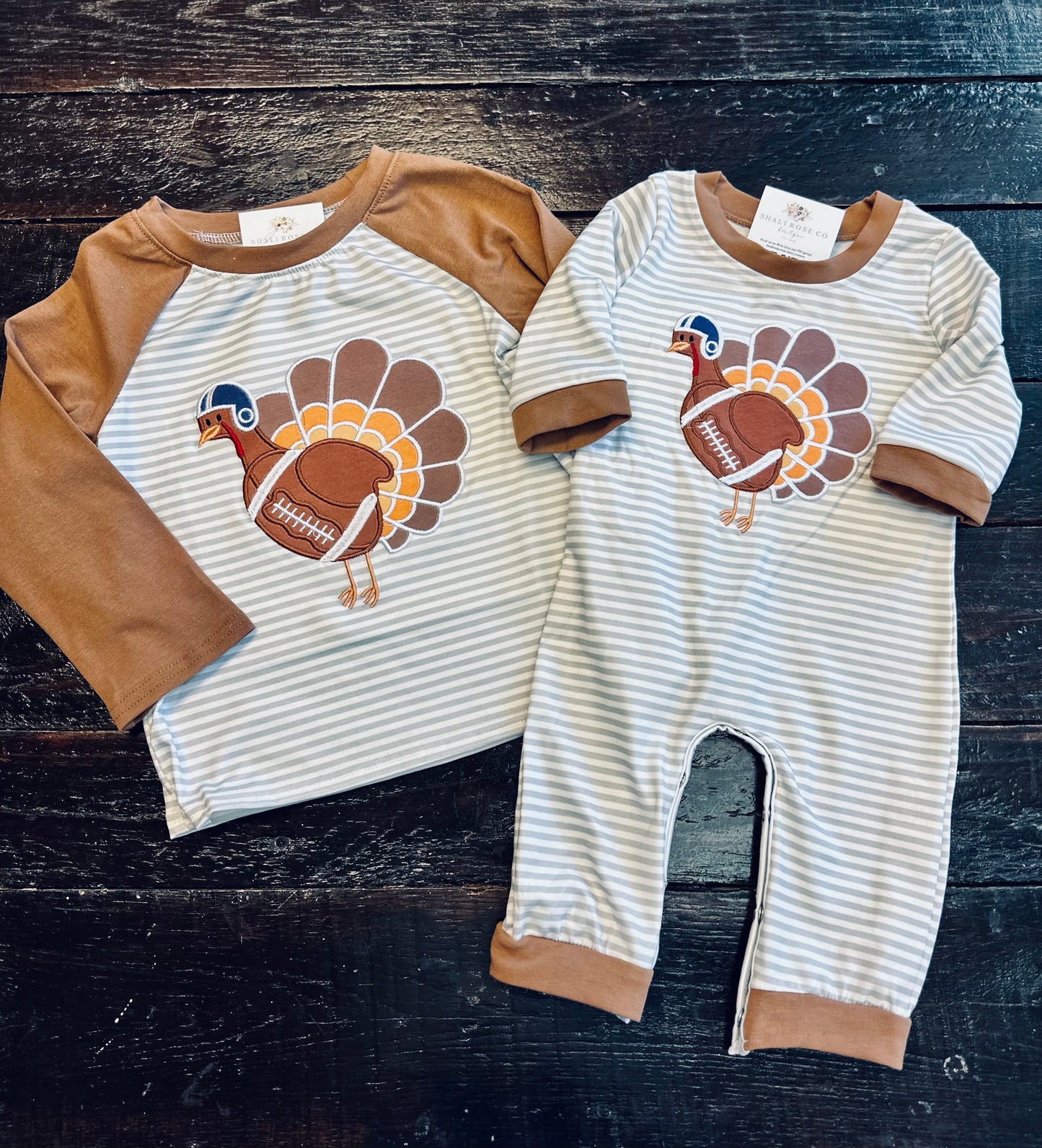 Little Turkey appliqué romper