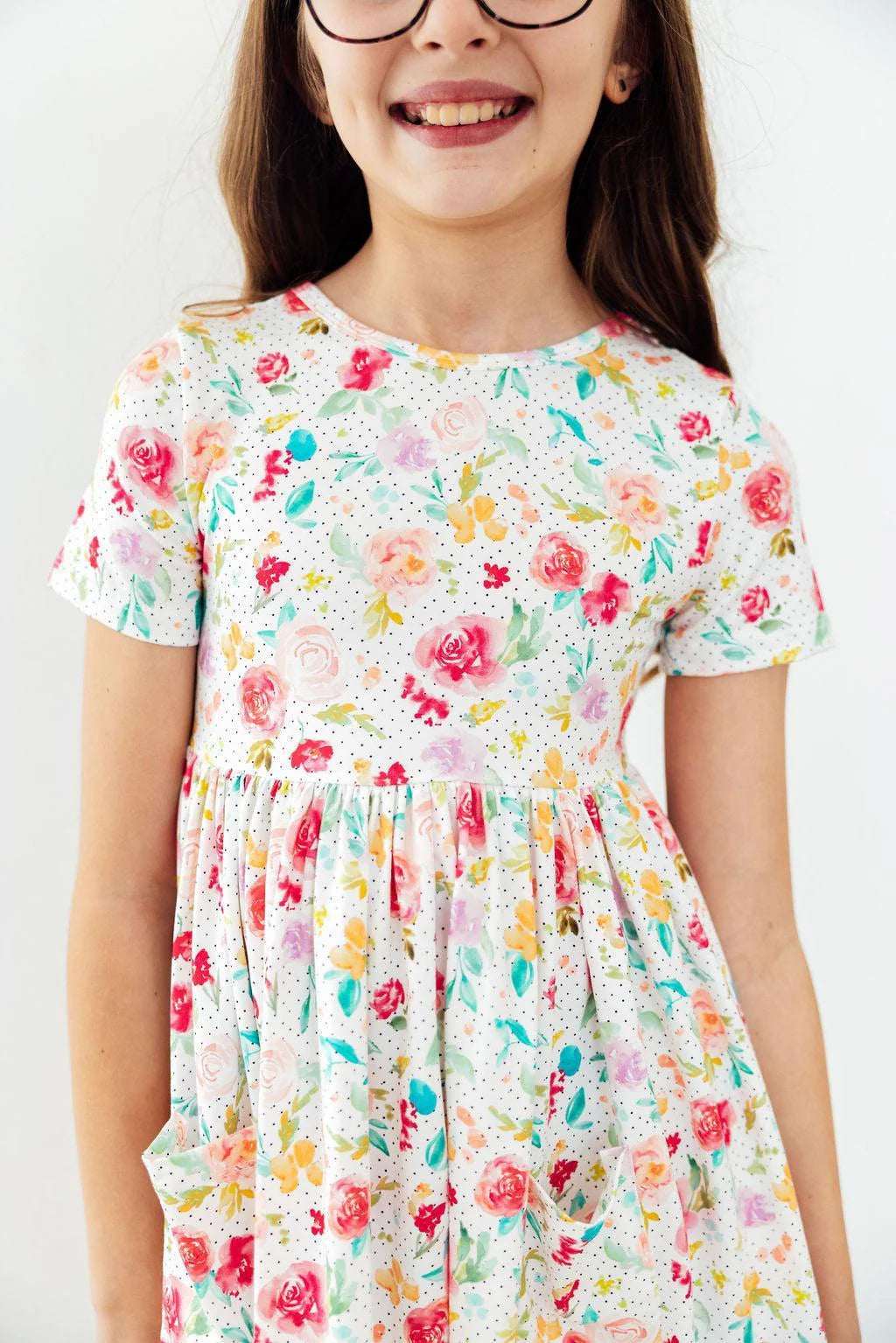 Painted Posie Pocket Twirl Dress