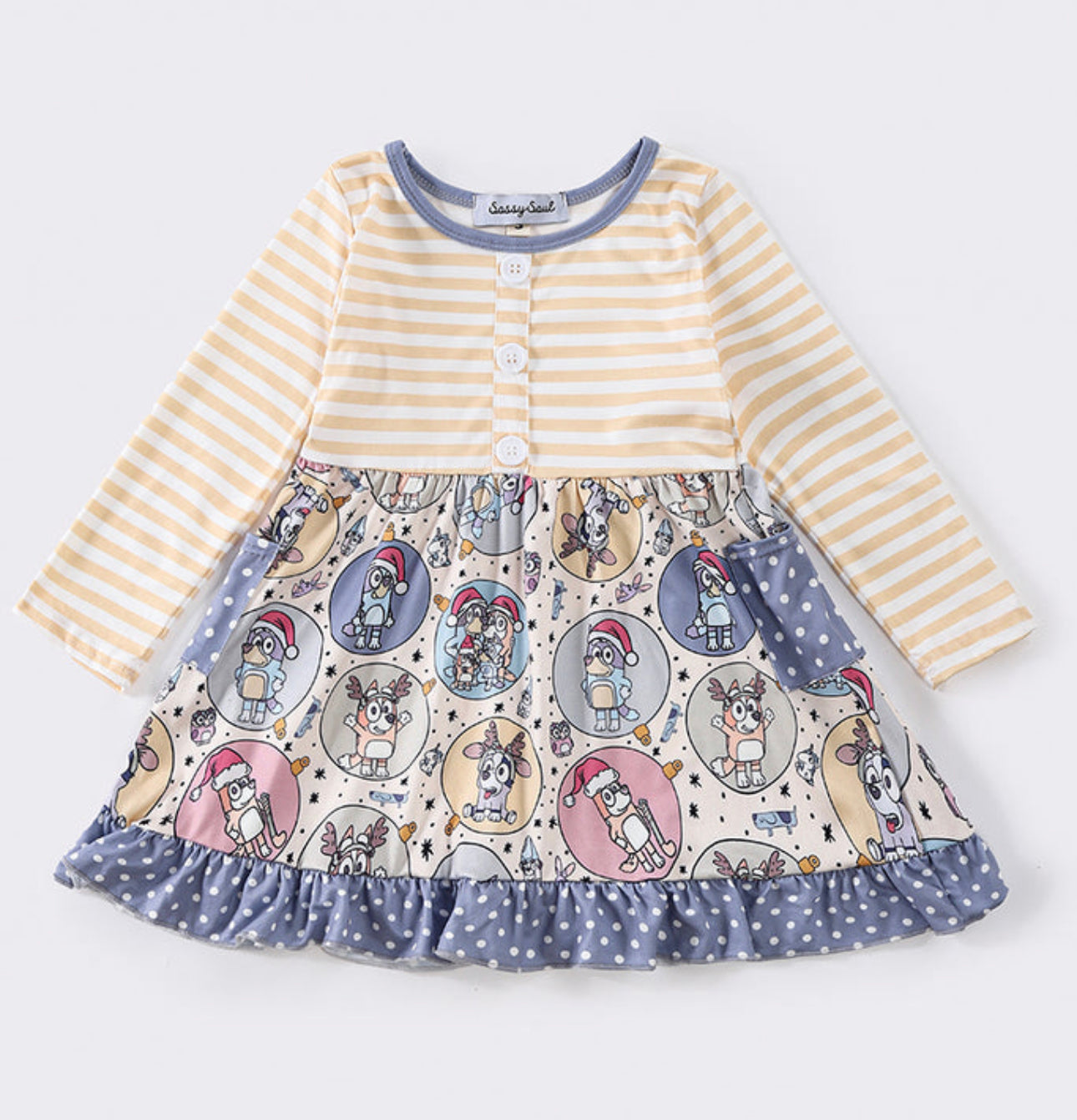 Holiday b l u e y dress