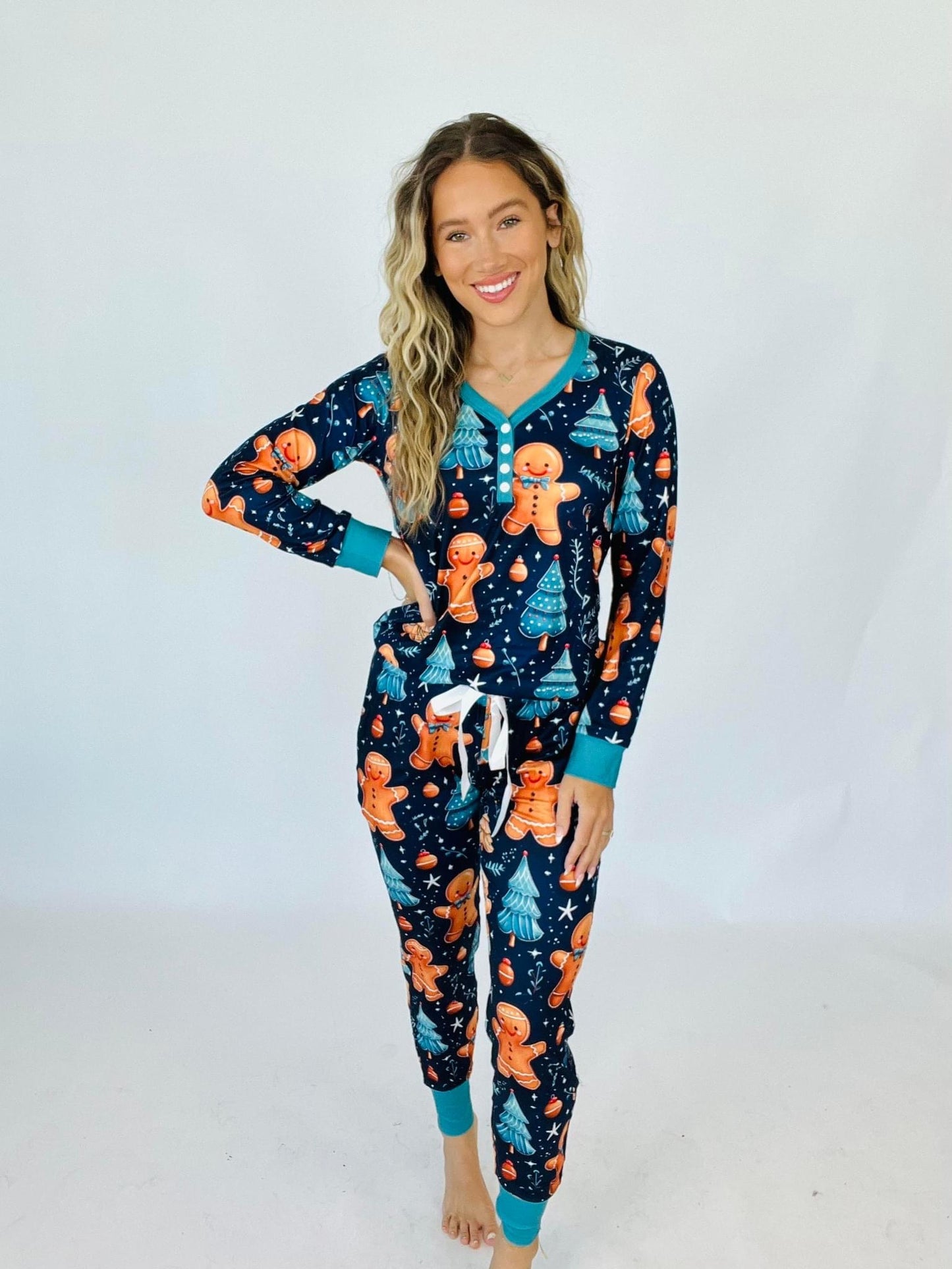 Luxe gingerbread pj set