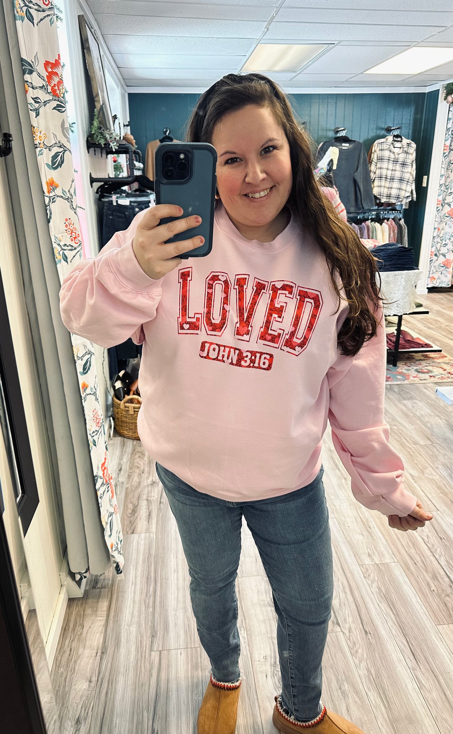 Loved, John 3:16 crewneck