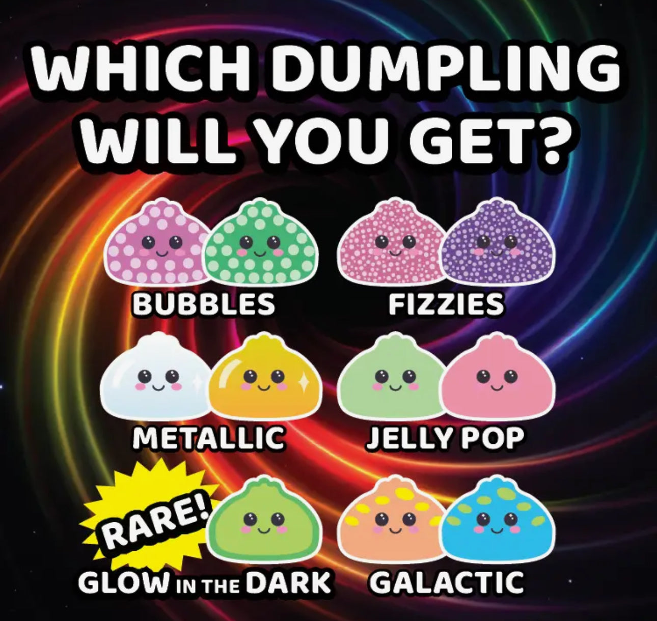 Fun doh mystery dumplings, 36 possibilities