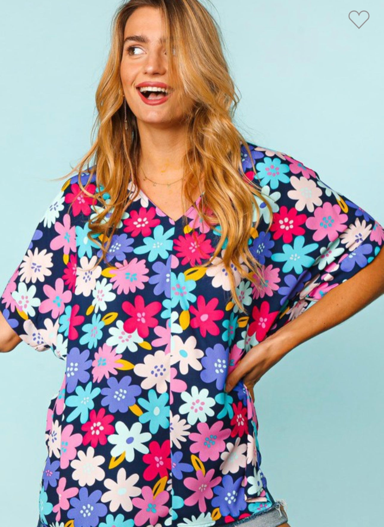 Get groovy floral top