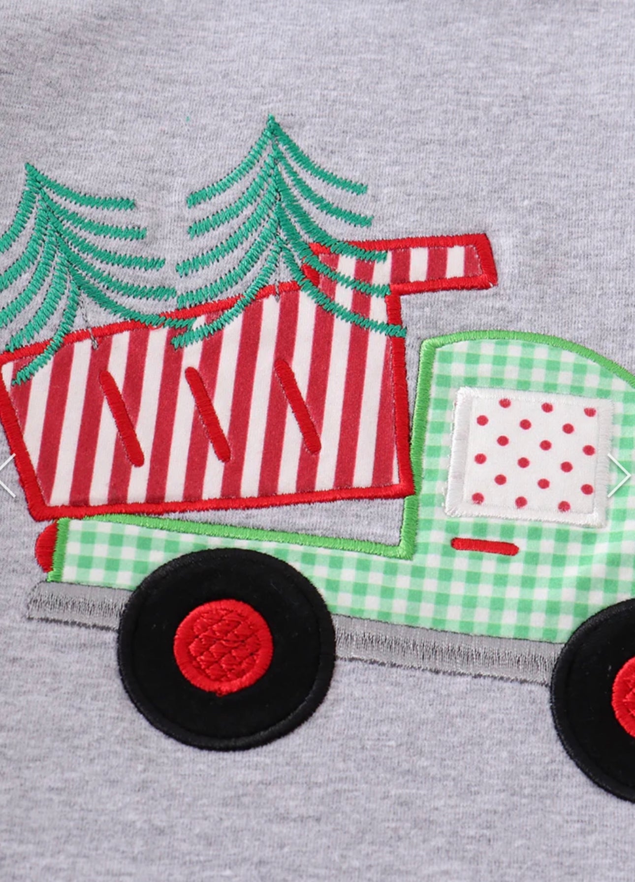 Christmas truck appliqué