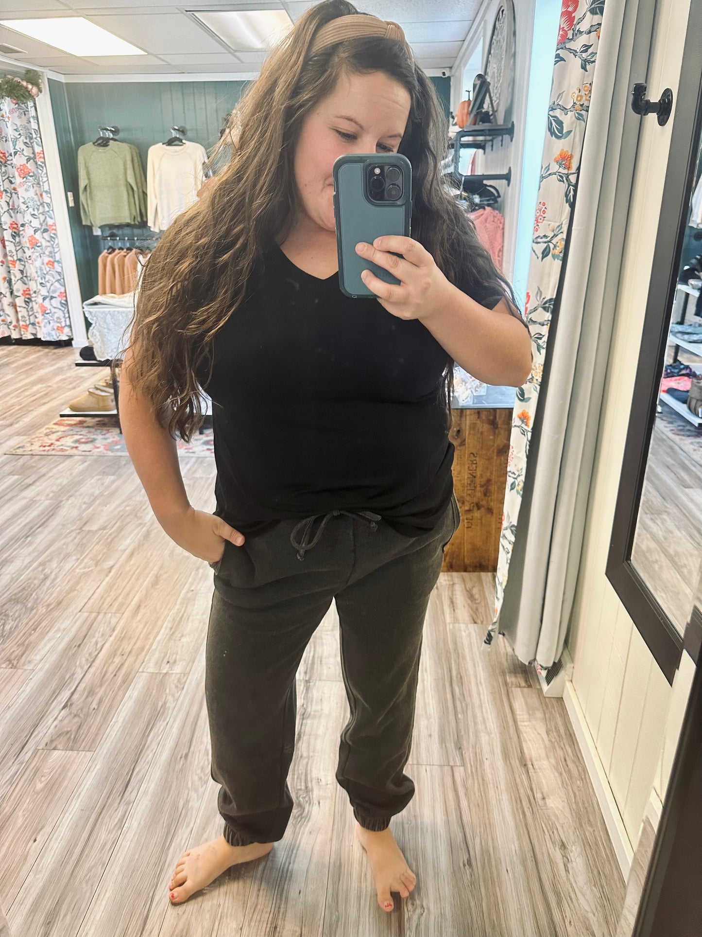 Acid wash sweat joggers