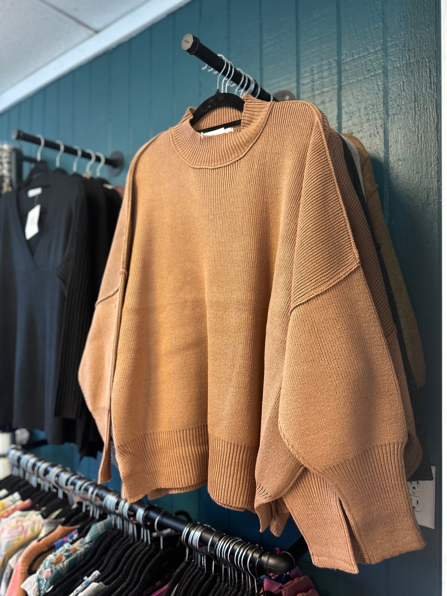 Love a latte ribbed sweater