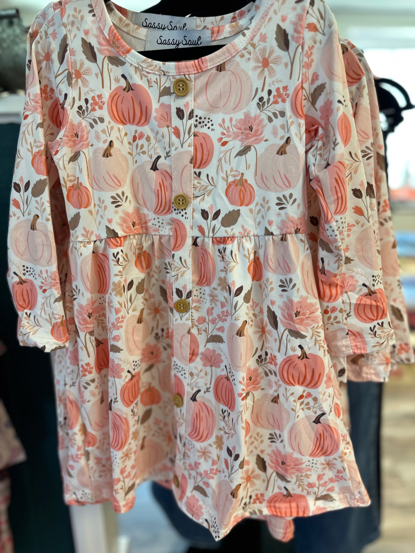 Pretty pink pumpkin dress