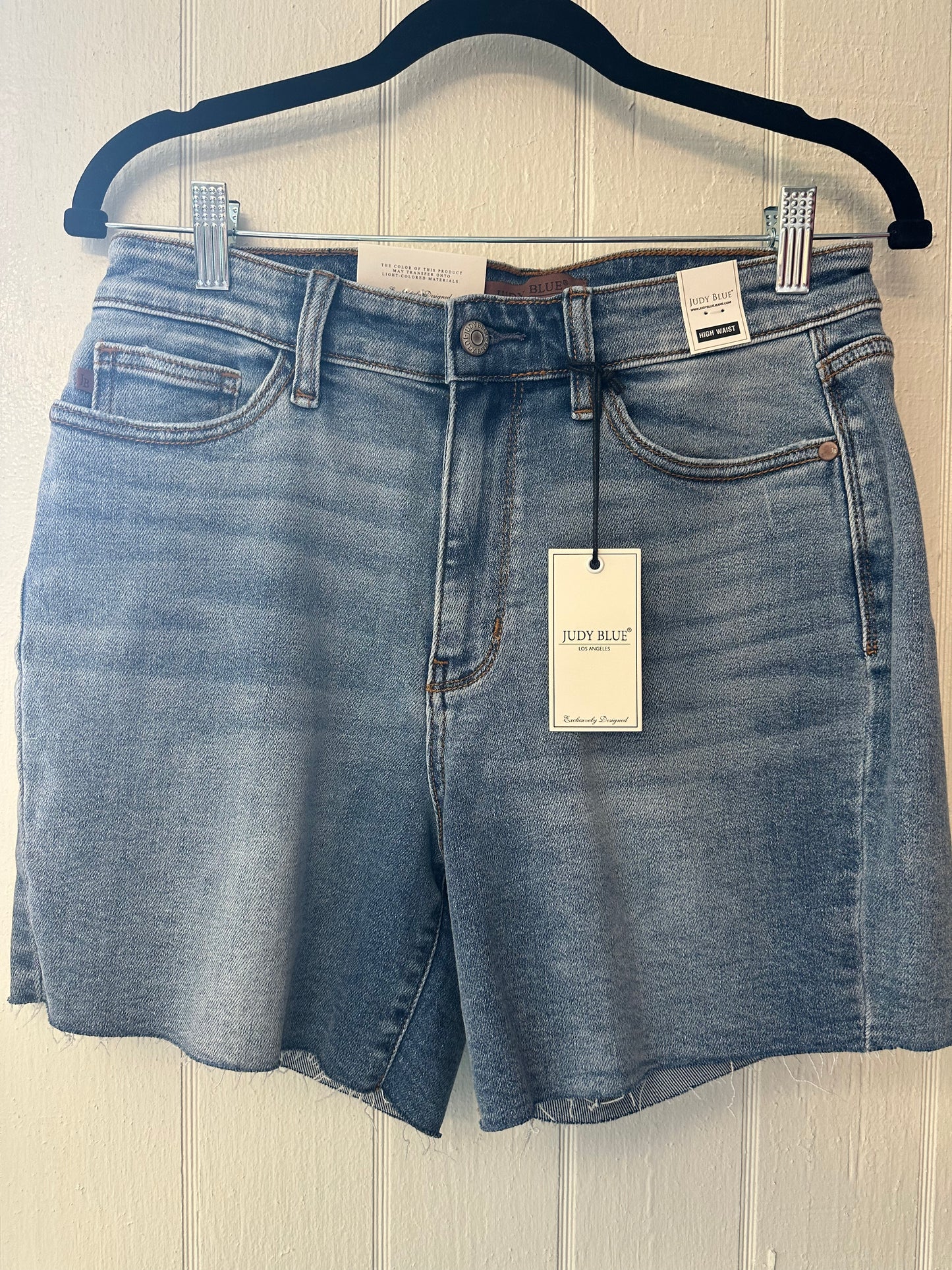 Judy Blue Light Wash Raw Hem