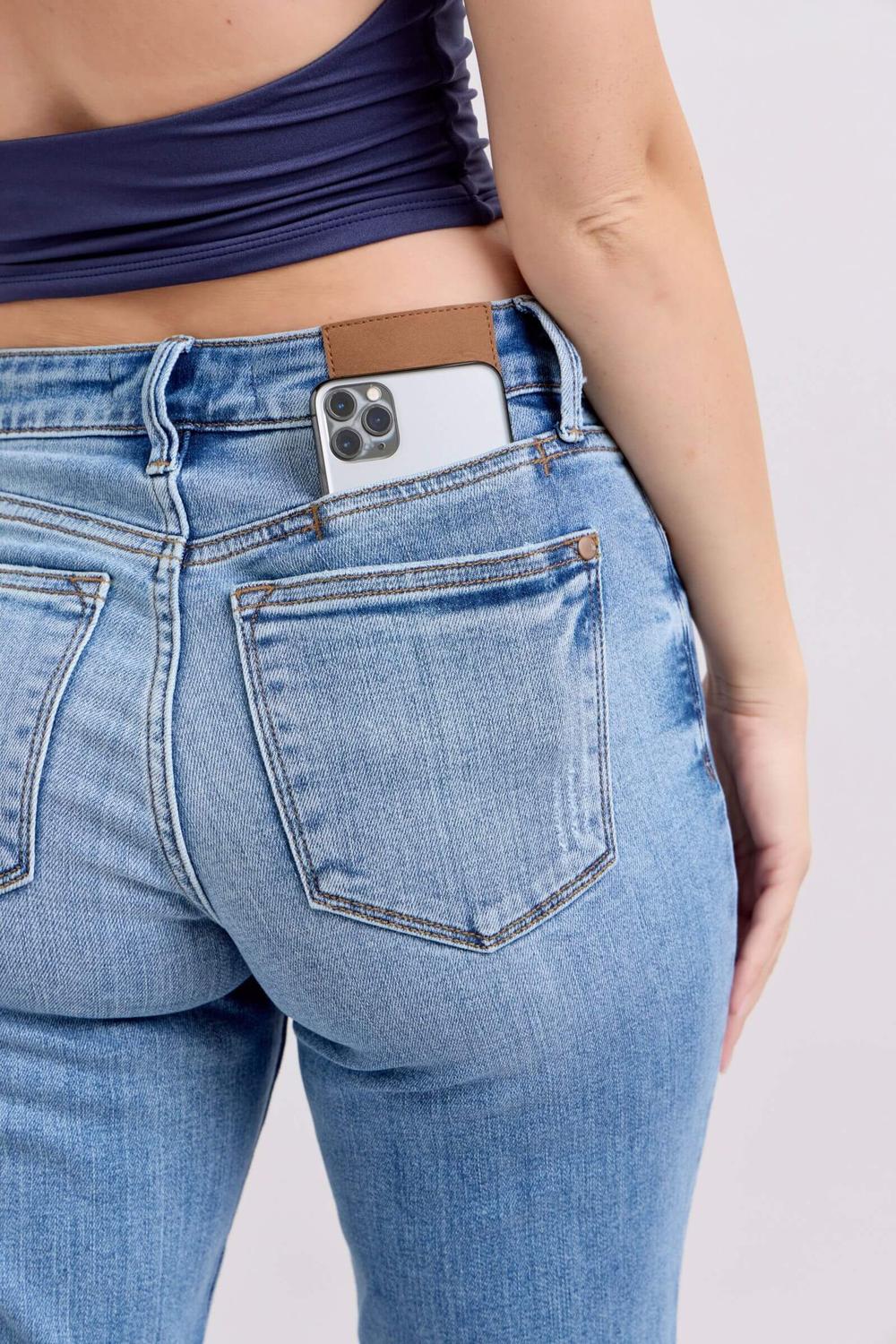 Vintage wash cell phone pocket slim fit Judy blue