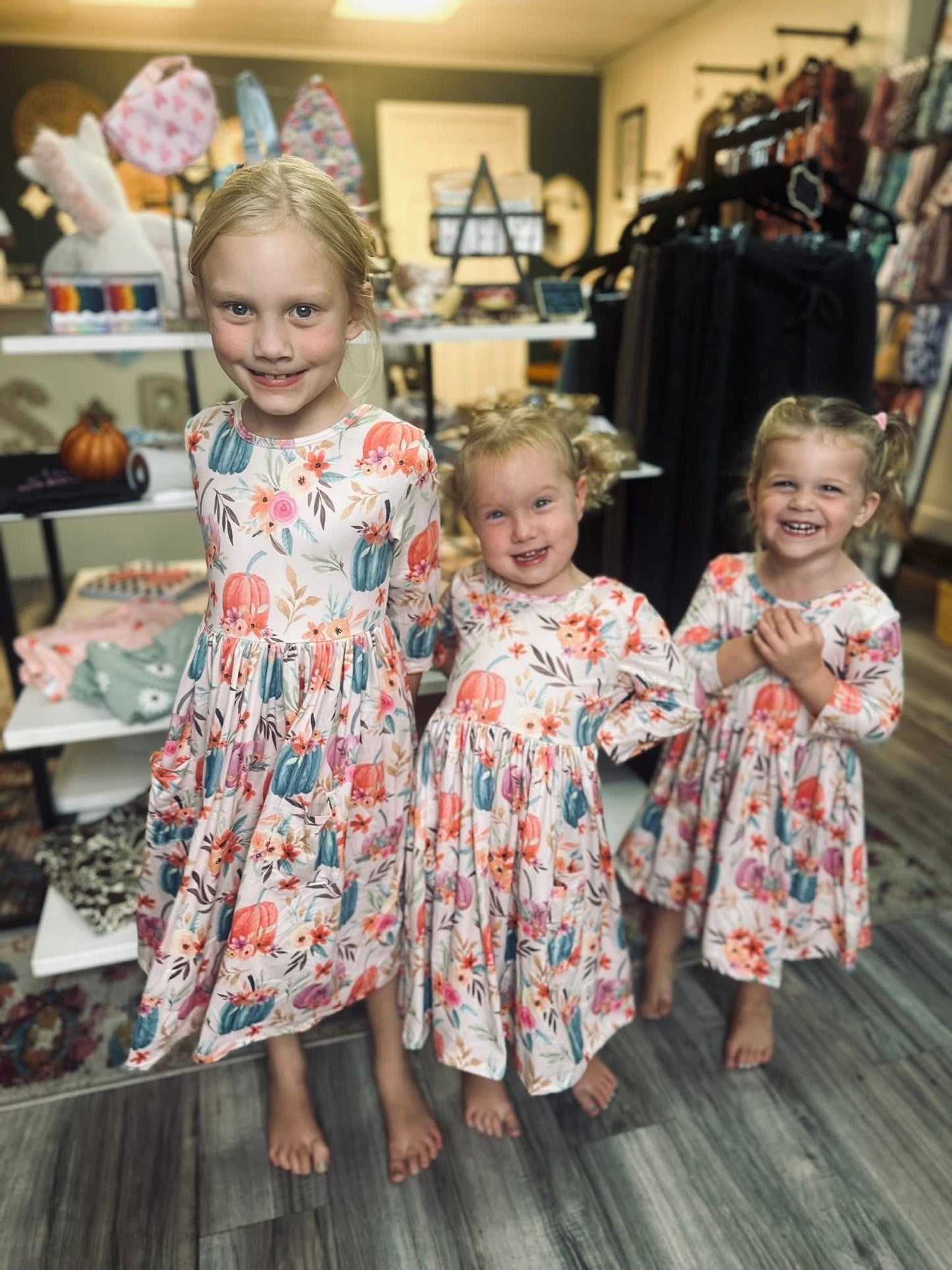 Harvest blooms twirl dress