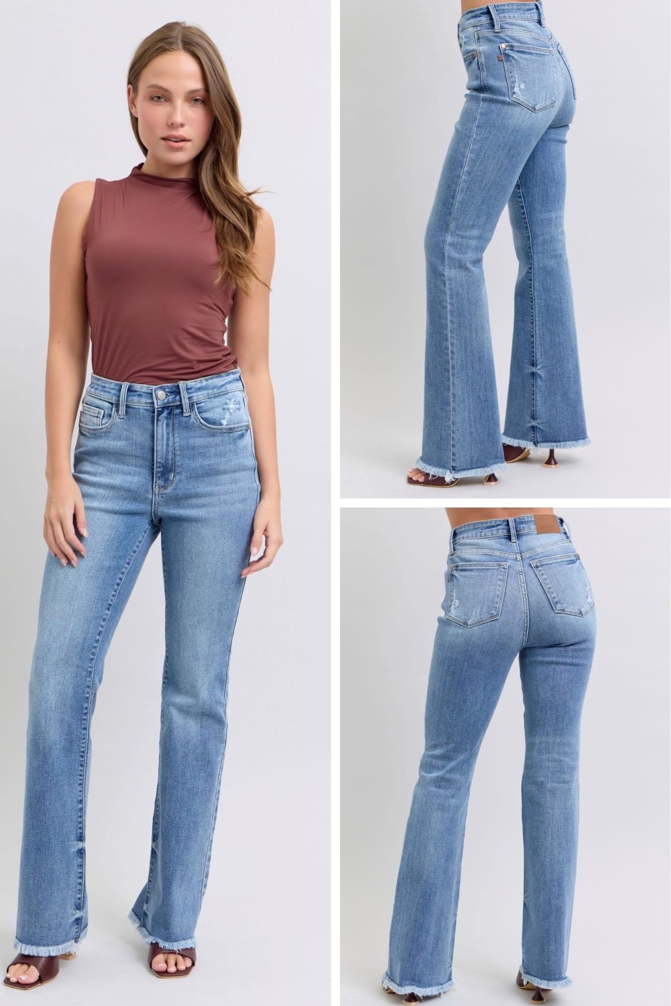 Judy Blue HW Fray Bootcut