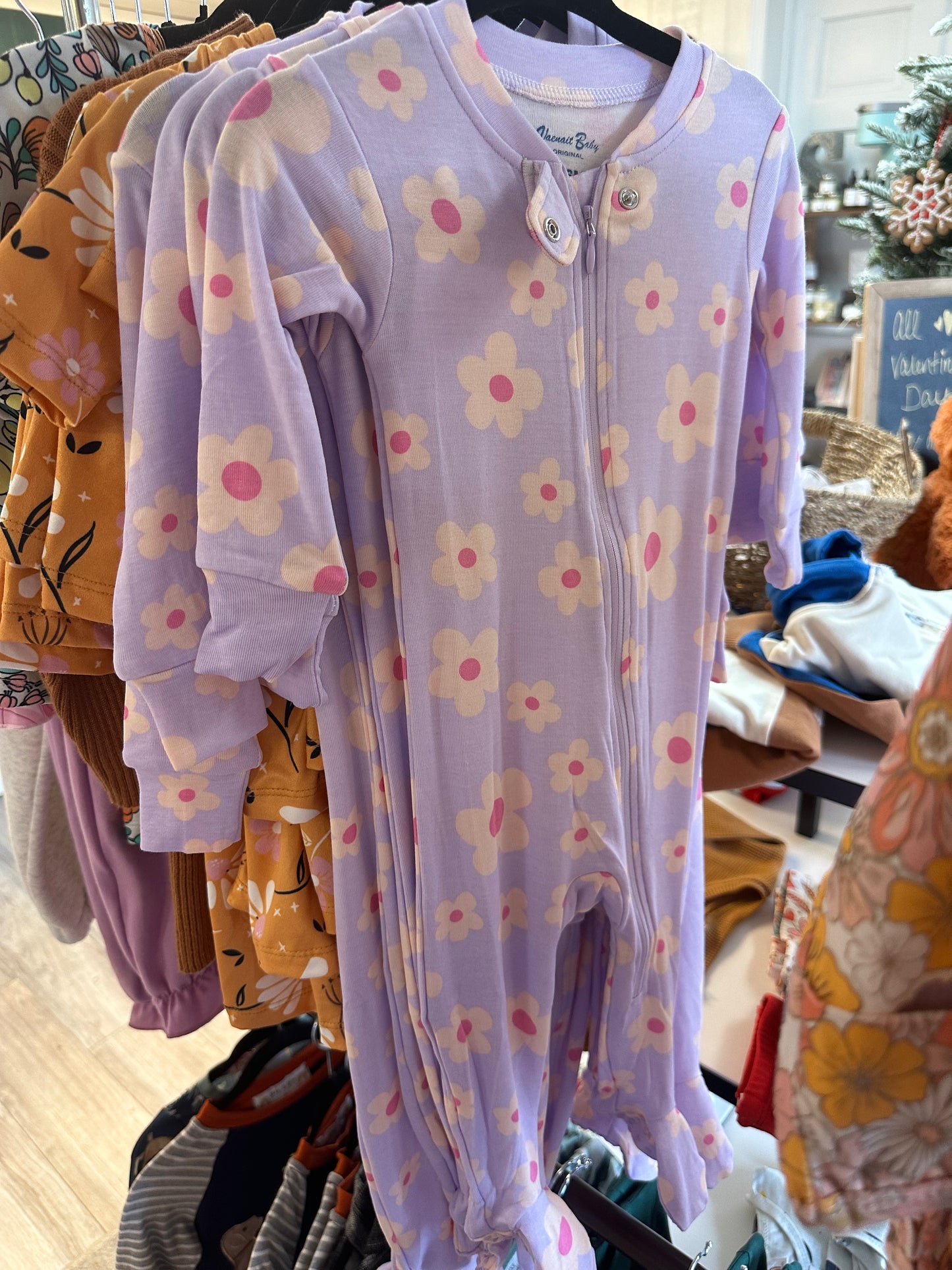 Lavender floral modal pjs
