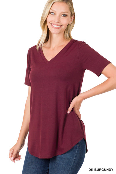 Buttery soft solid vnecks