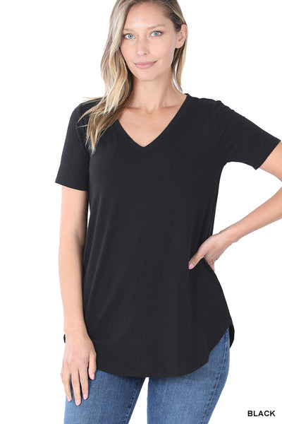 Buttery soft solid vnecks
