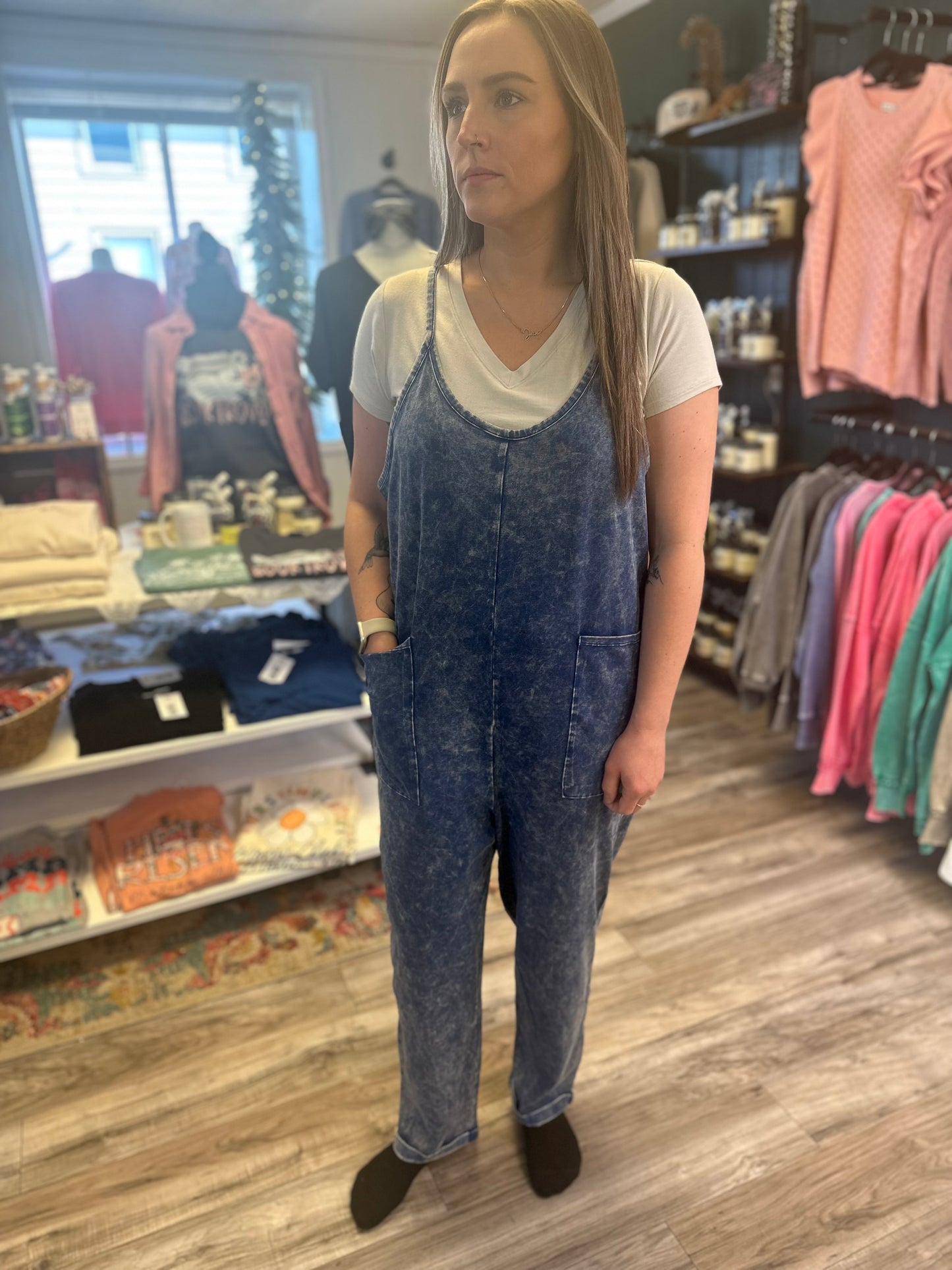 Made for me washed out romper