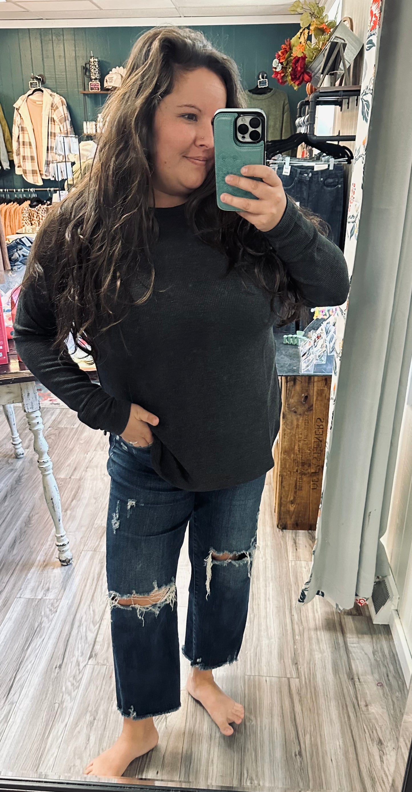 Well it’s Waffle long sleeve top