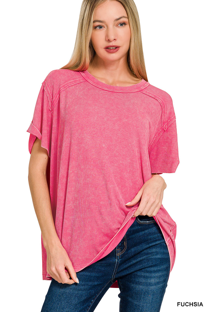 The Rose Ribbed Top