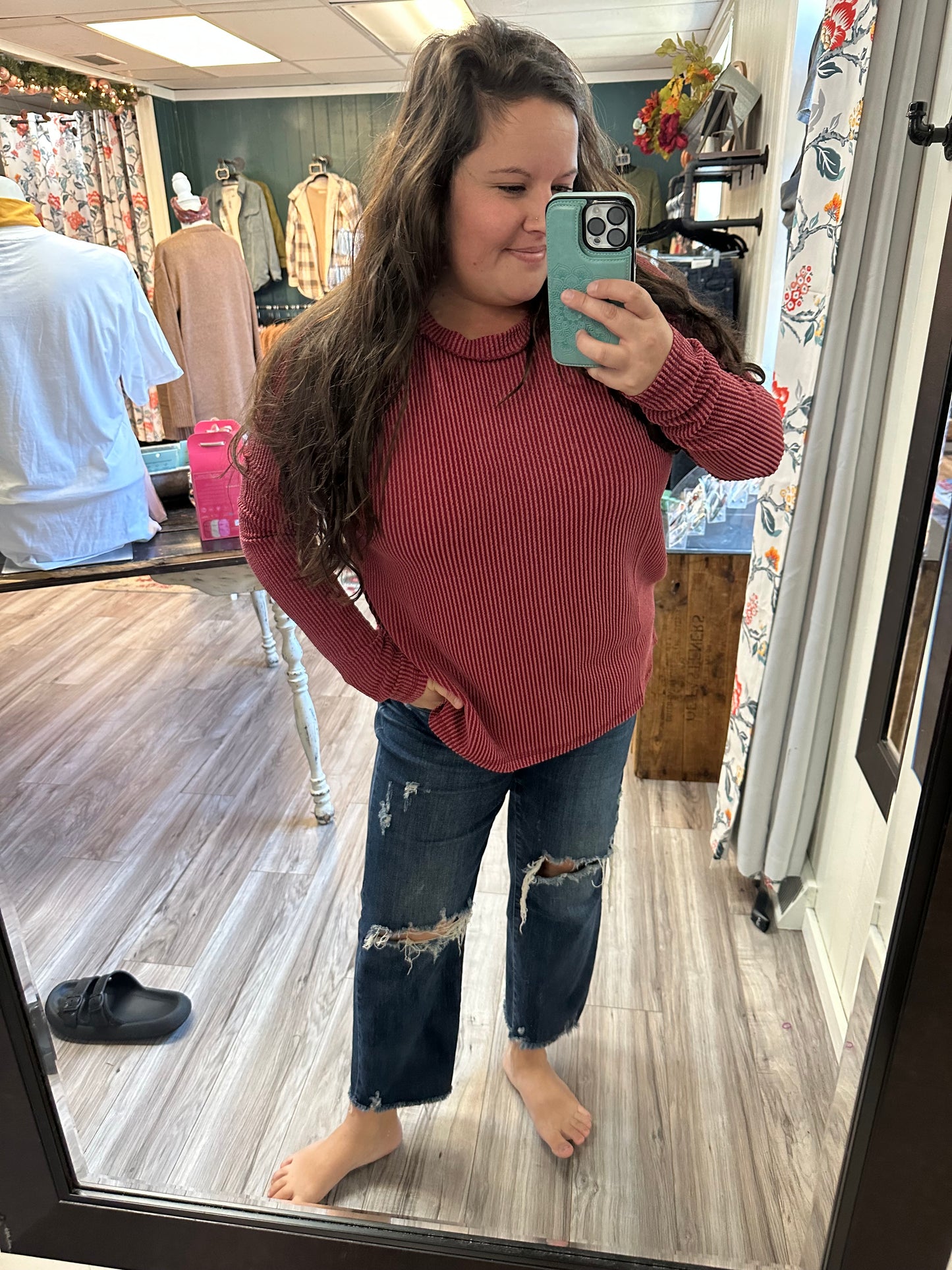 Your favorite ribbed long sleeve