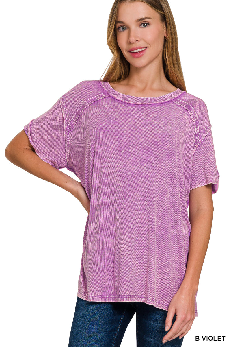 The Rose Ribbed Top