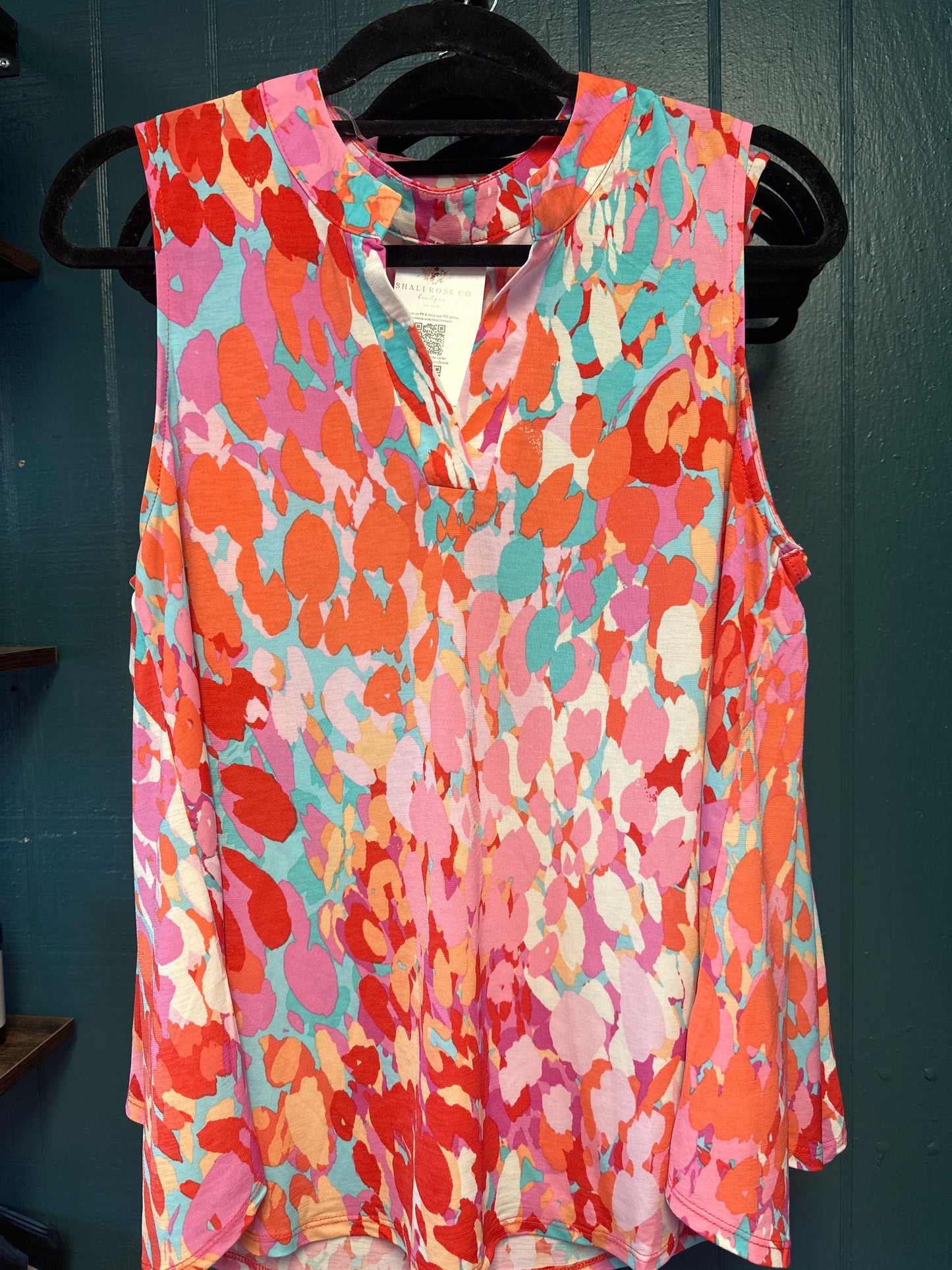 Leopard watercolor tank