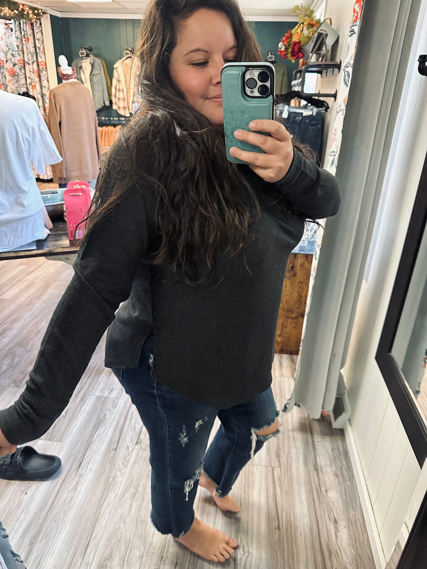 Well it’s Waffle long sleeve top