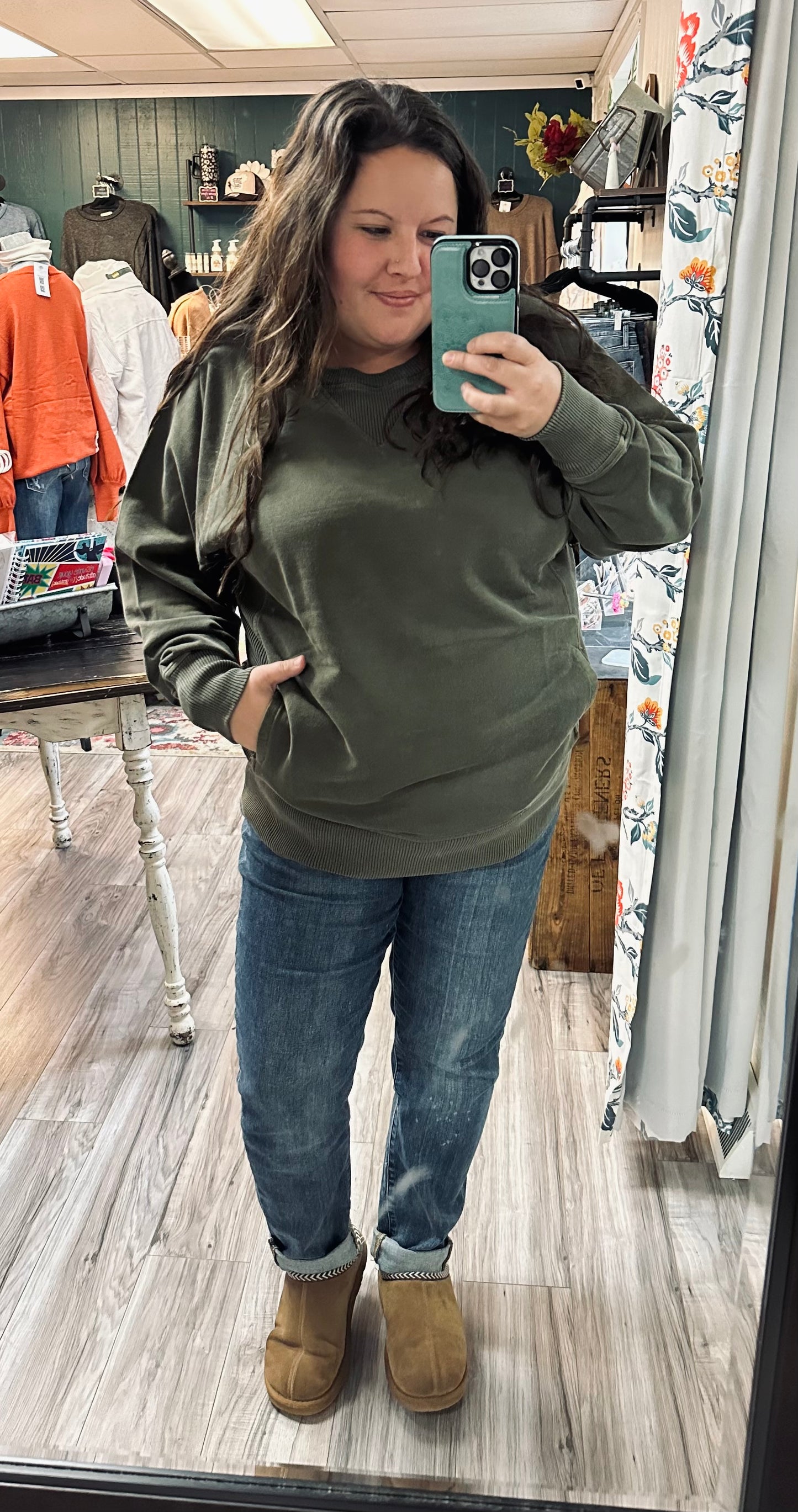 GOAT vintage pocket crewneck