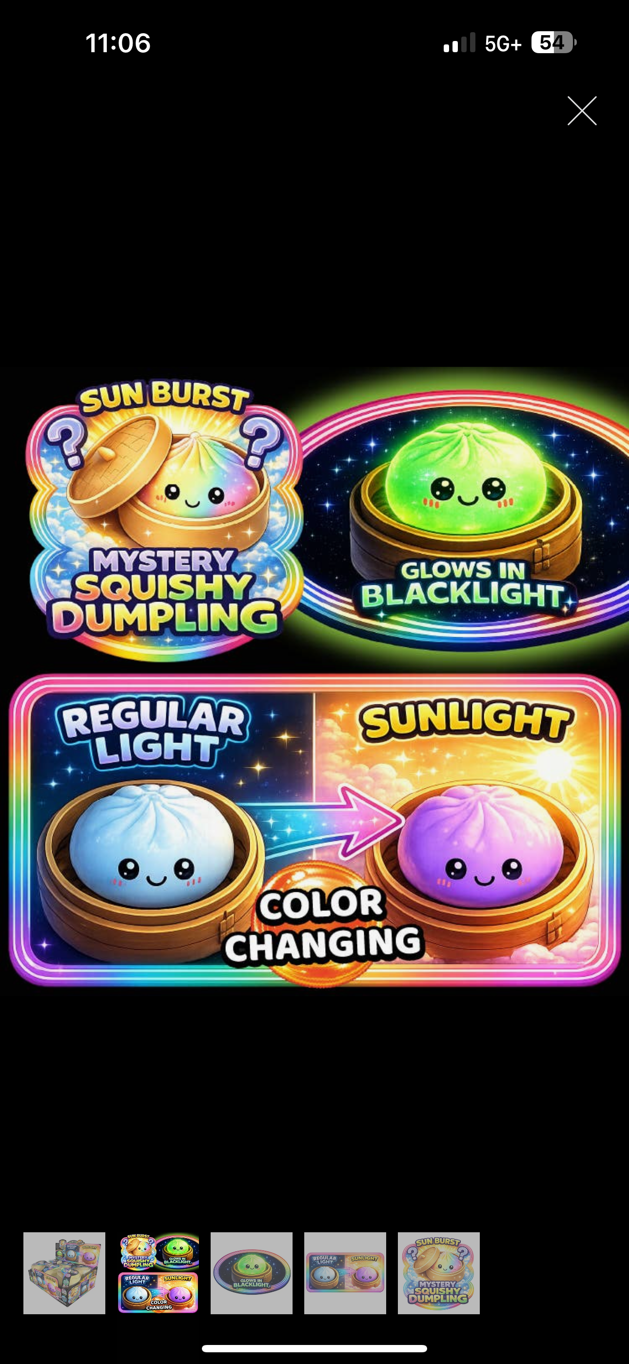 Preorder, ship to me 6/1 • Color Changing Magic Squishy Dumplings