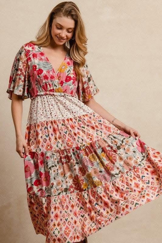Boho patchwork dress