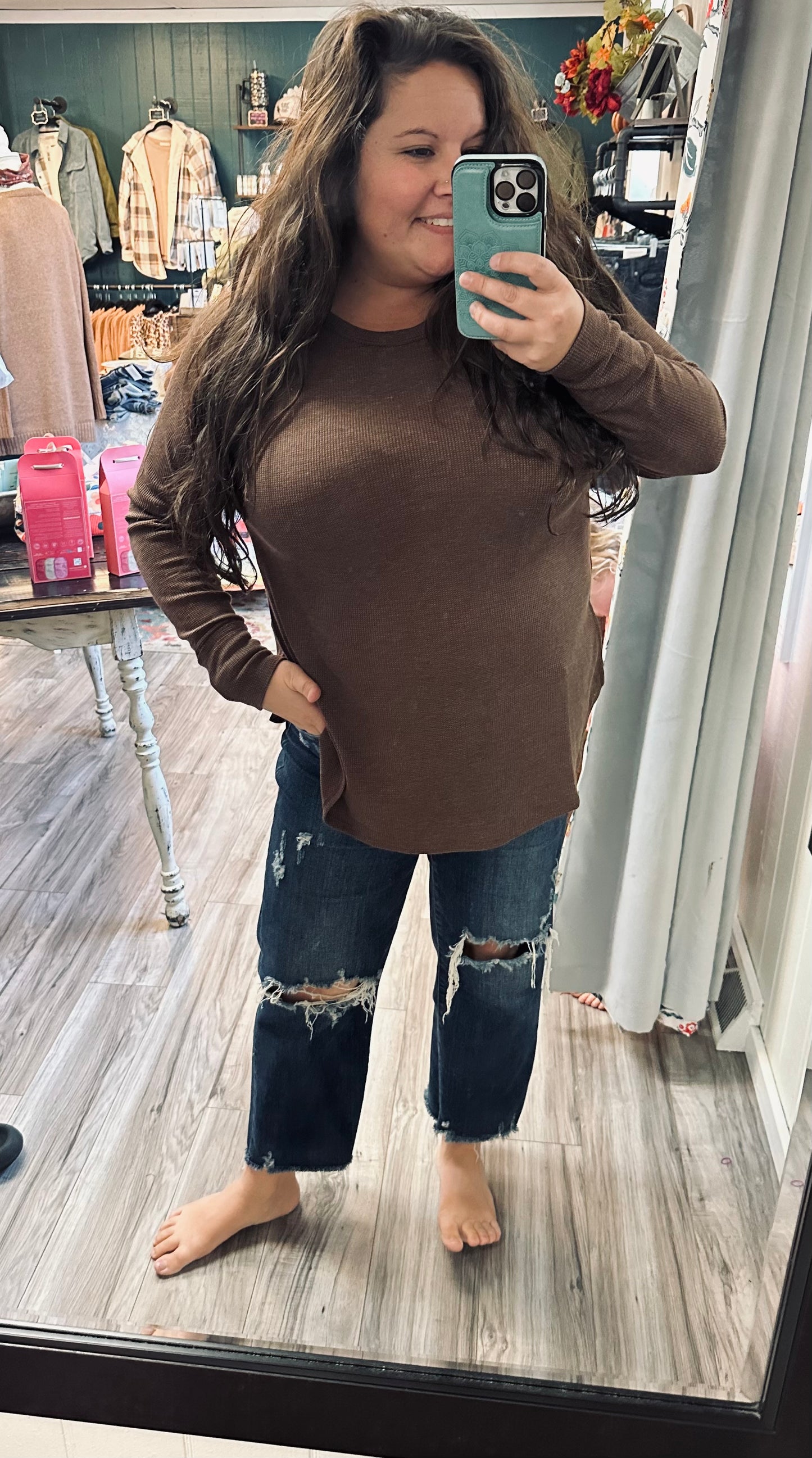 Well it’s Waffle long sleeve top