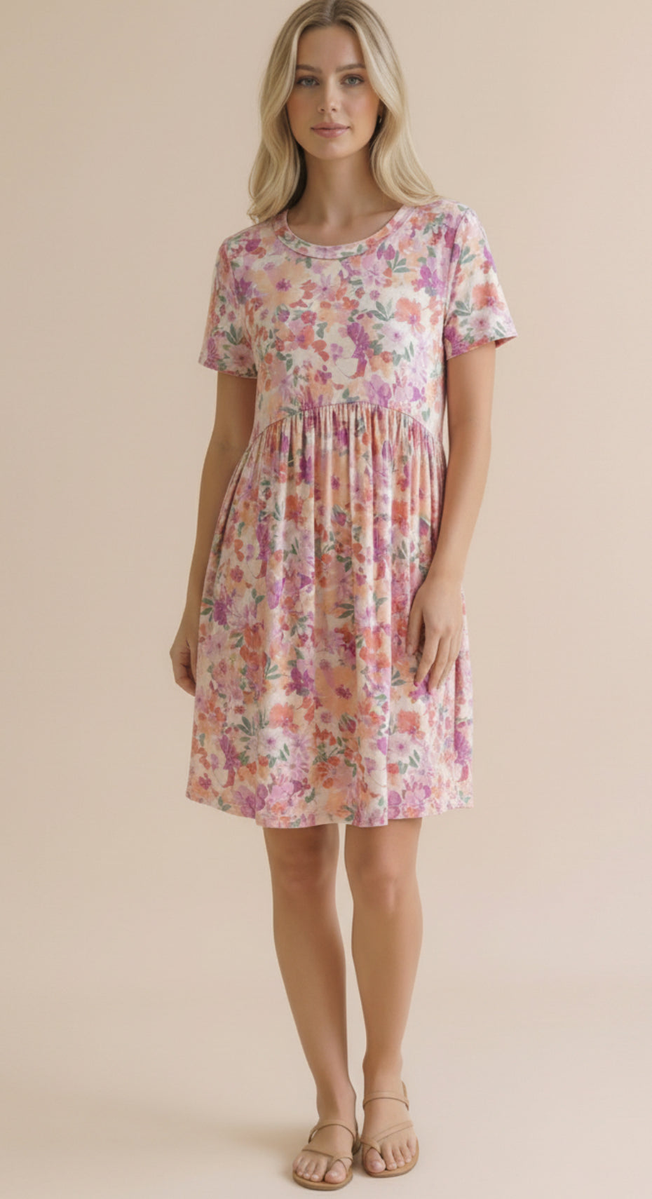 Buttery soft floral pocket dress