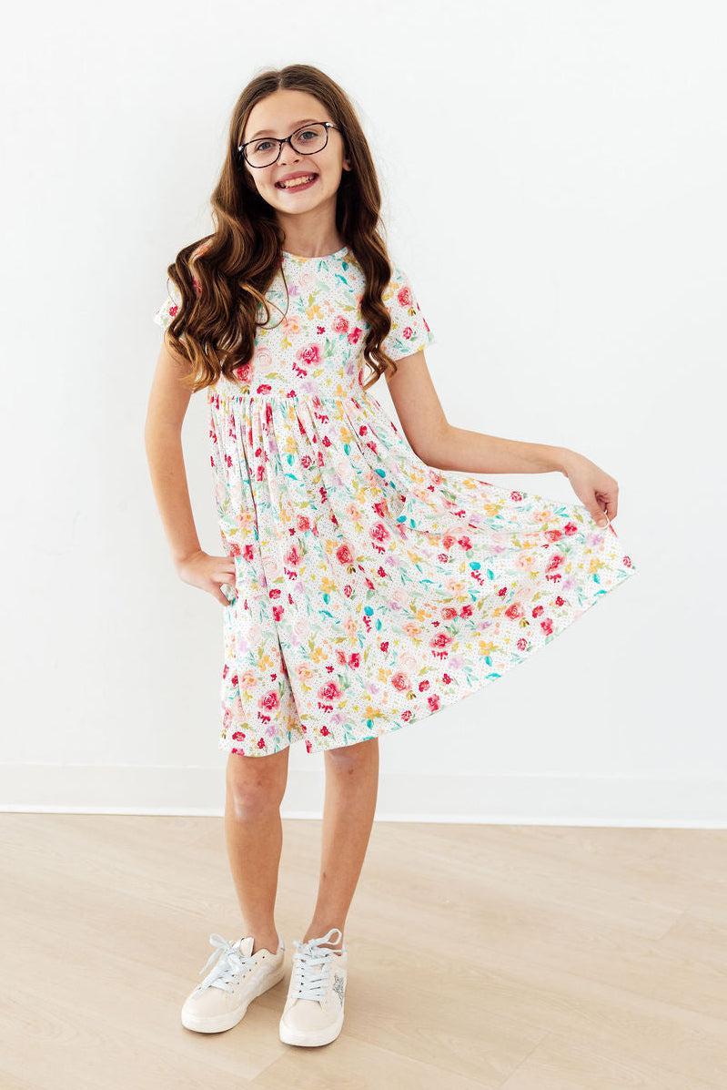 Painted Posie Pocket Twirl Dress