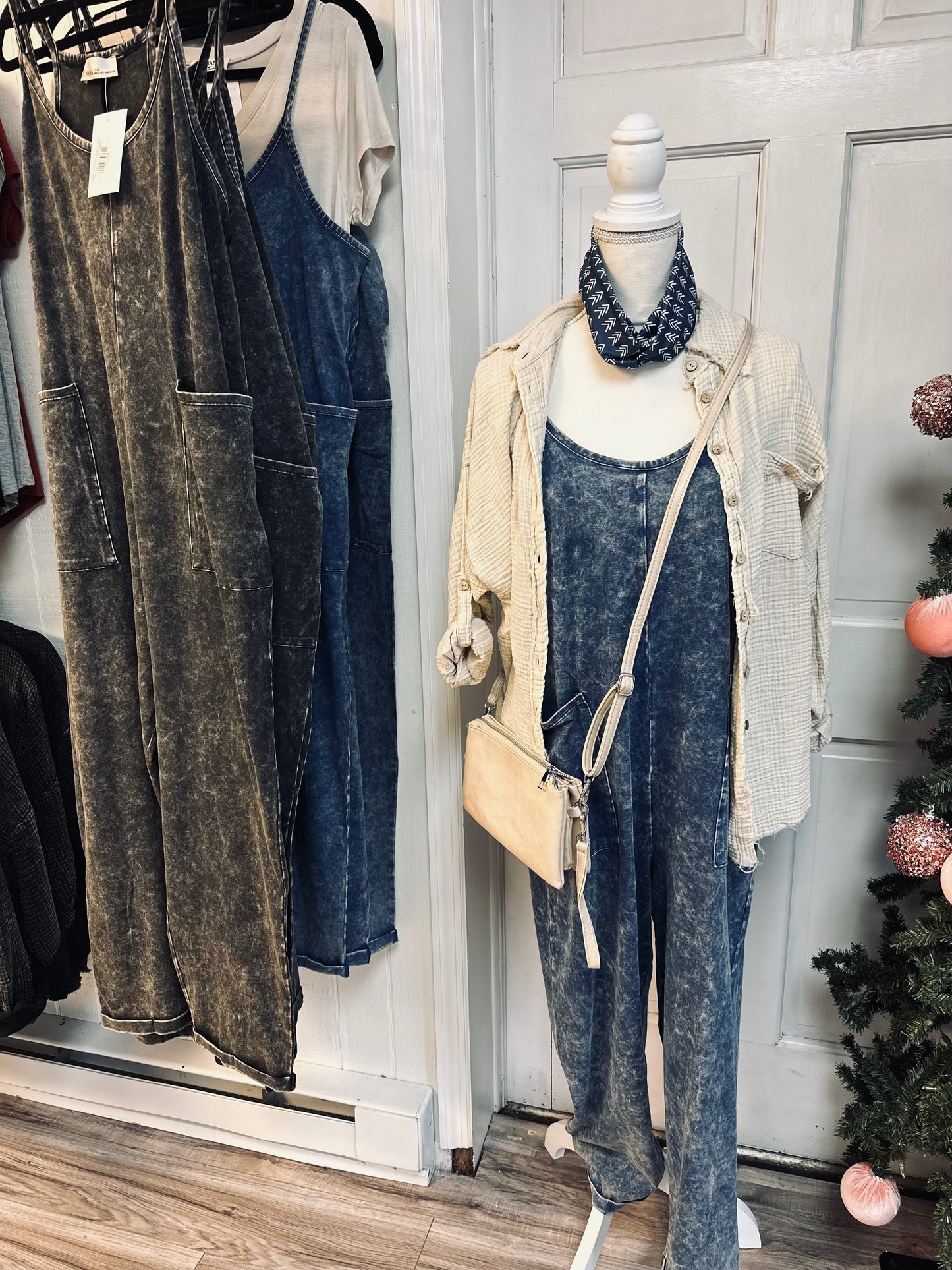 Made for me washed out romper