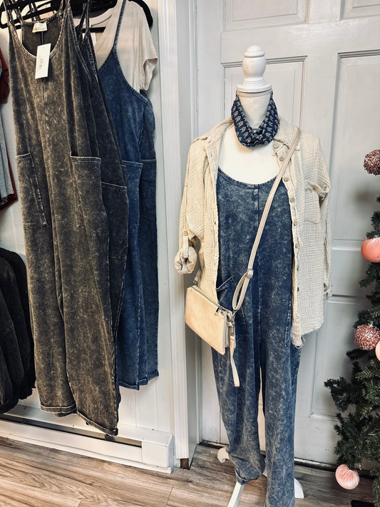 Made for me washed out romper