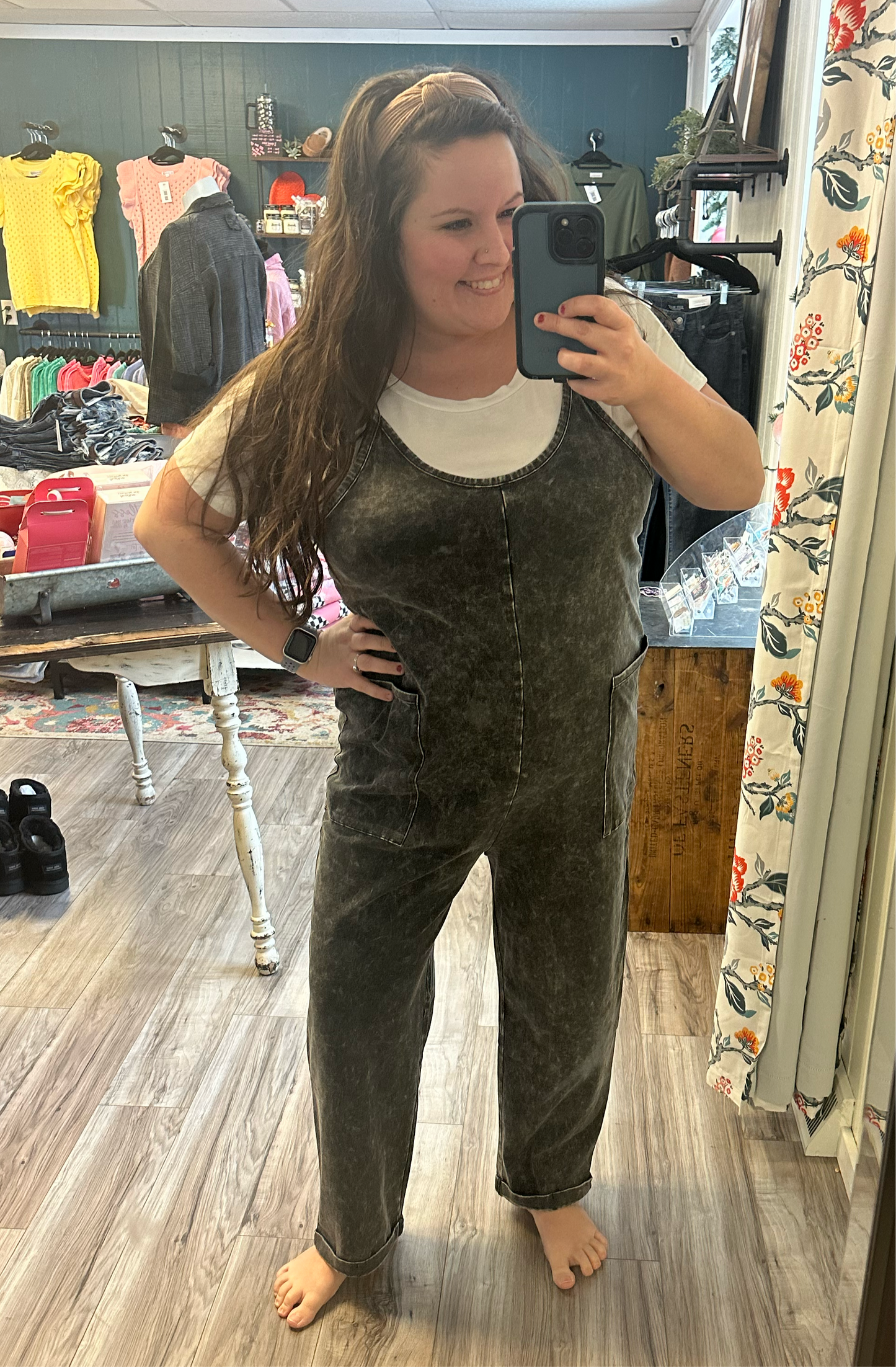 Made for me washed out romper