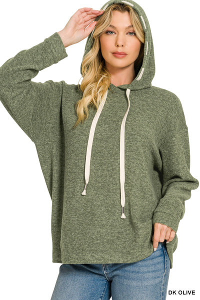 Brushed hacci hoodie (3 colors)