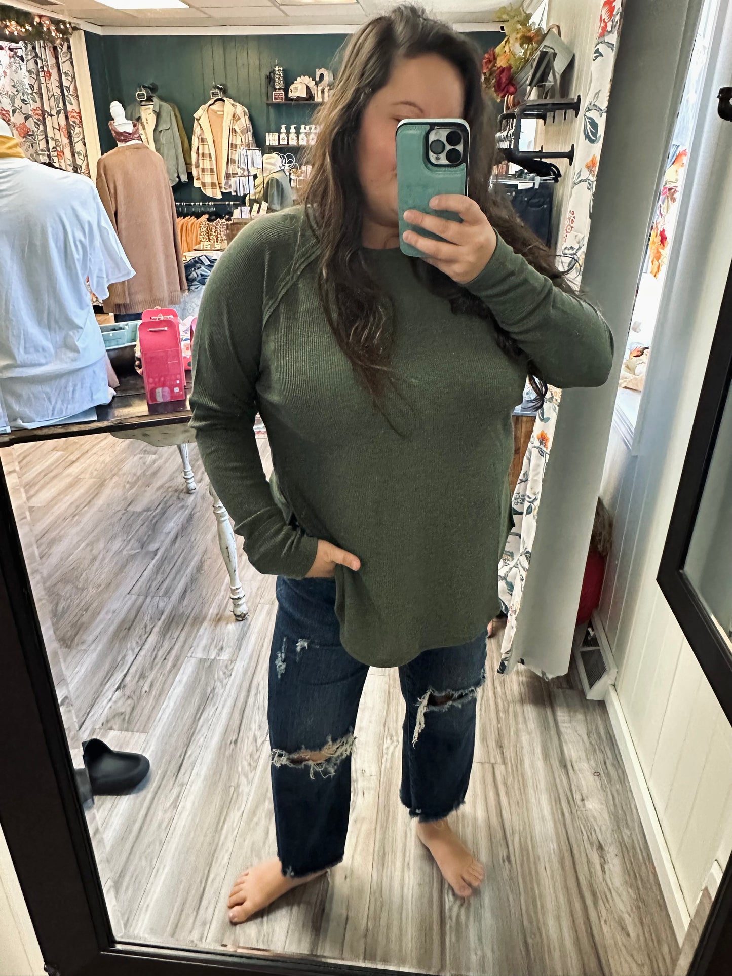 Well it’s Waffle long sleeve top