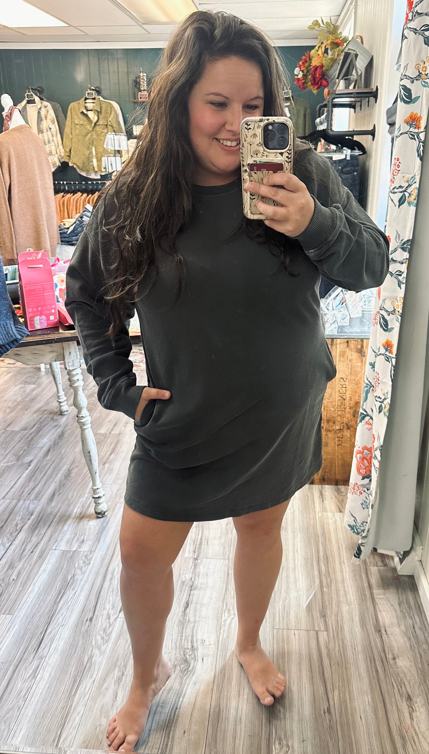 Vintage sweatshirt dress