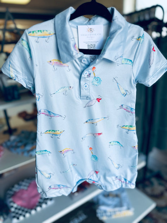 It’s fishing time romper