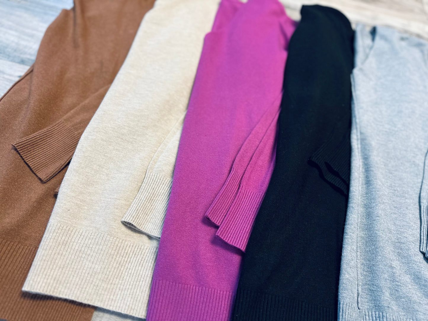 Heaven sent front seam sweater