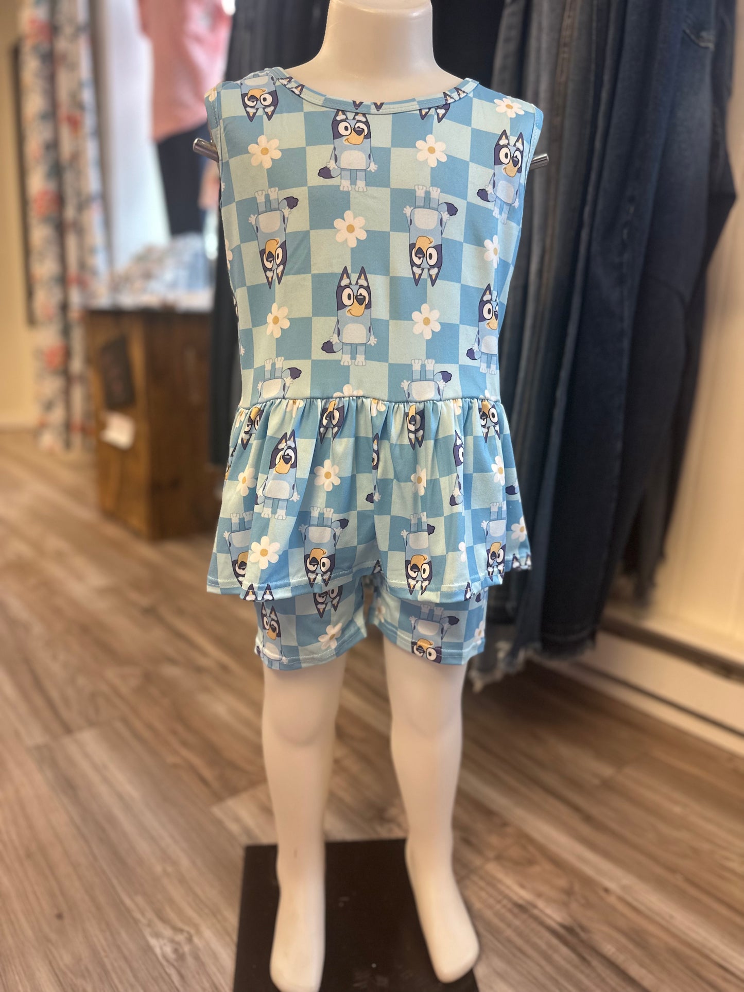 Bluey peplum set