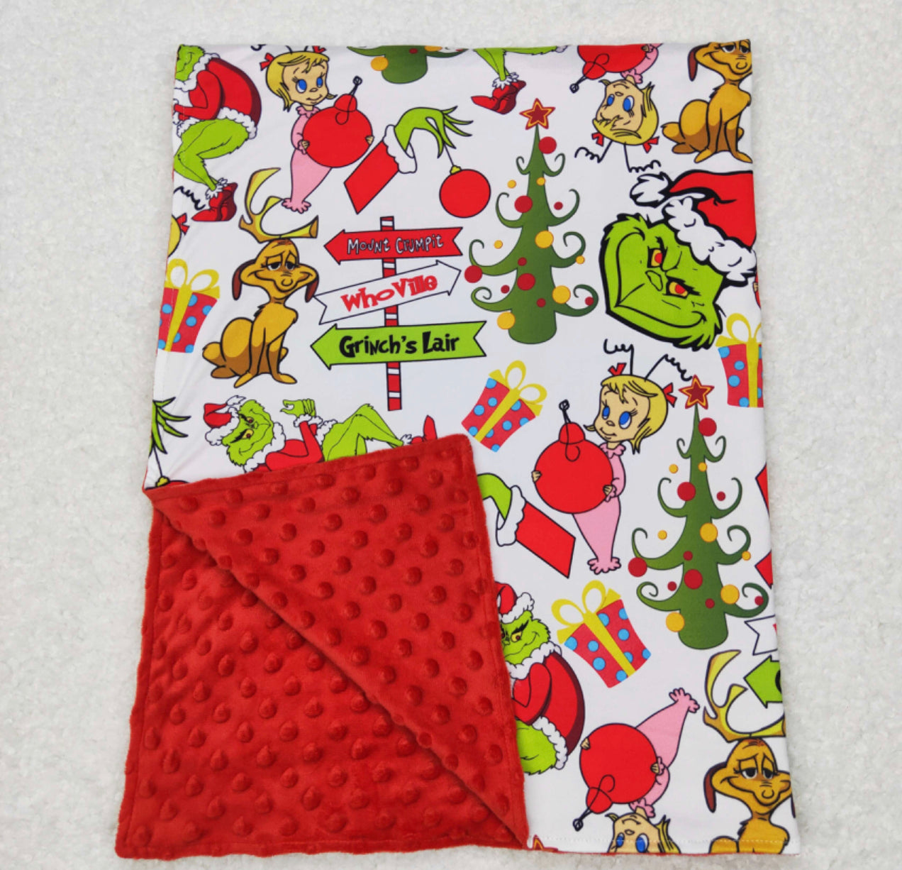 Grinch blanket