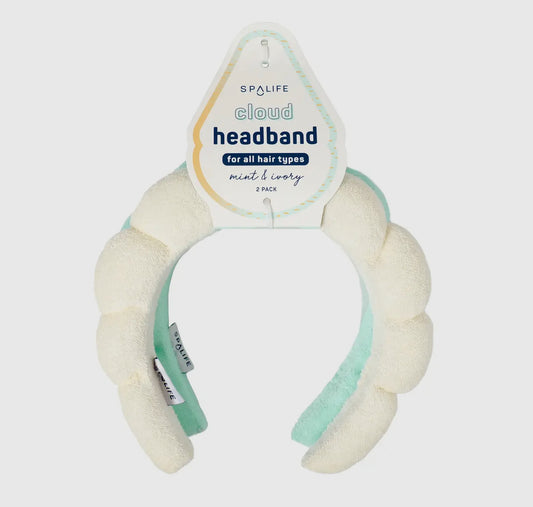 SpaLife Cloud Headband 2pk