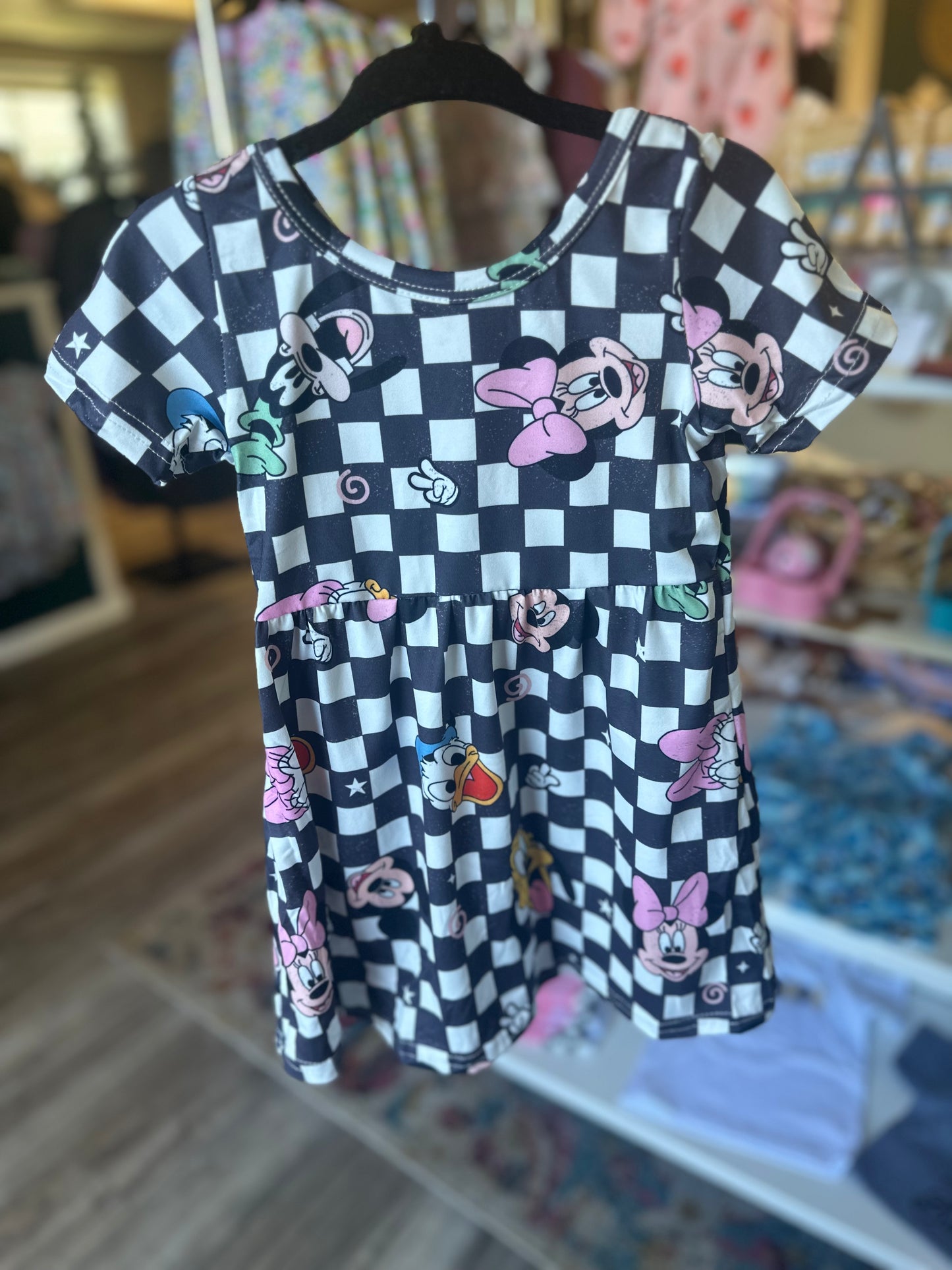 Checked character dress