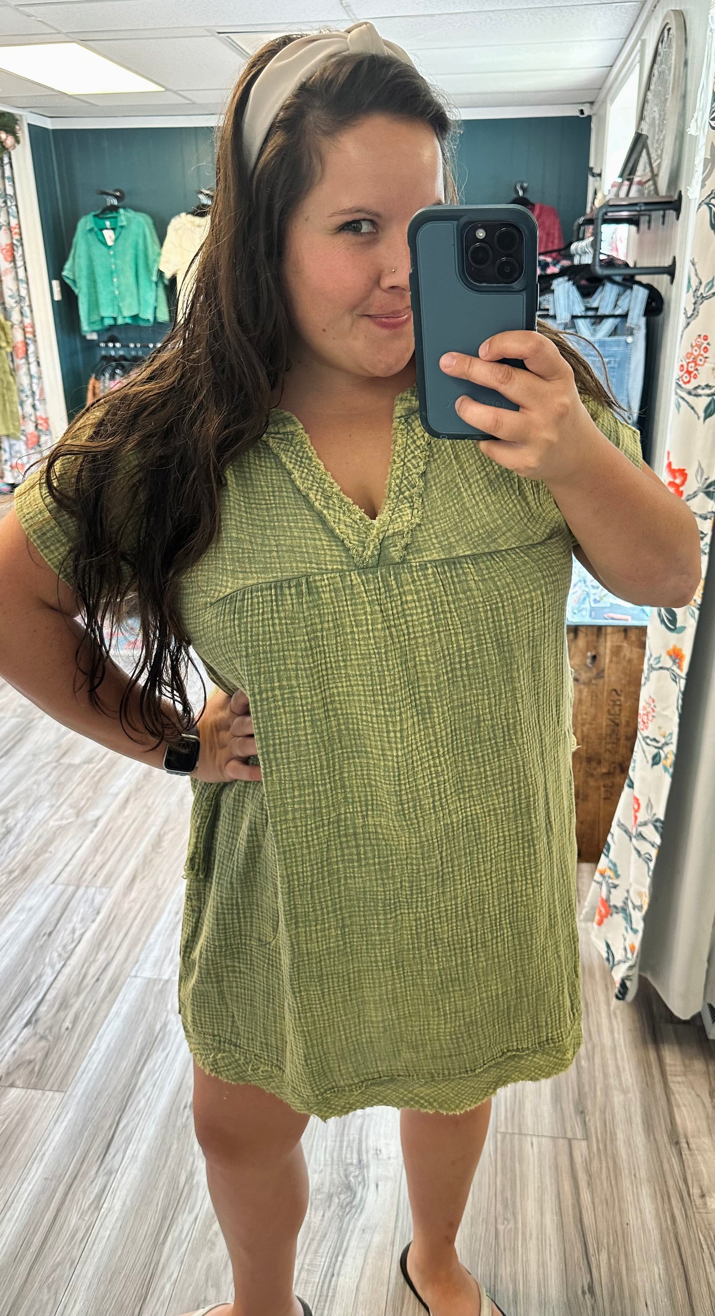 Fall into it gauze dress